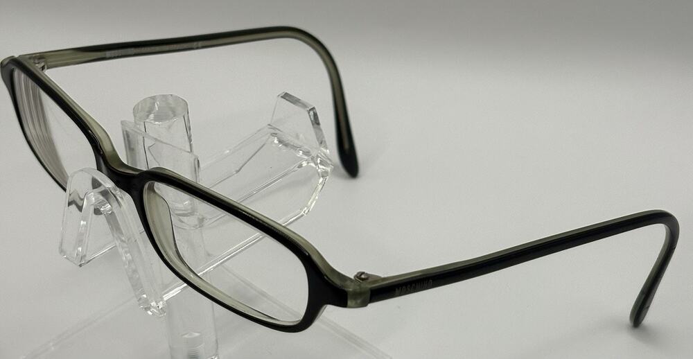 Moschino M3554-A Eyeglasses 45E 135 Black Green Rectangle Italy Women